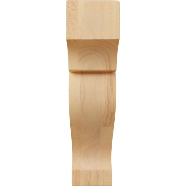 1 3/4"W X 3 1/2"D X 7"H Small Dearborn Wood Corbel, Red Oak 5 1 3/4"W X 3 1/2"D X 7"H Small Dearborn Wood Corbel, Red Oak - Image 3
