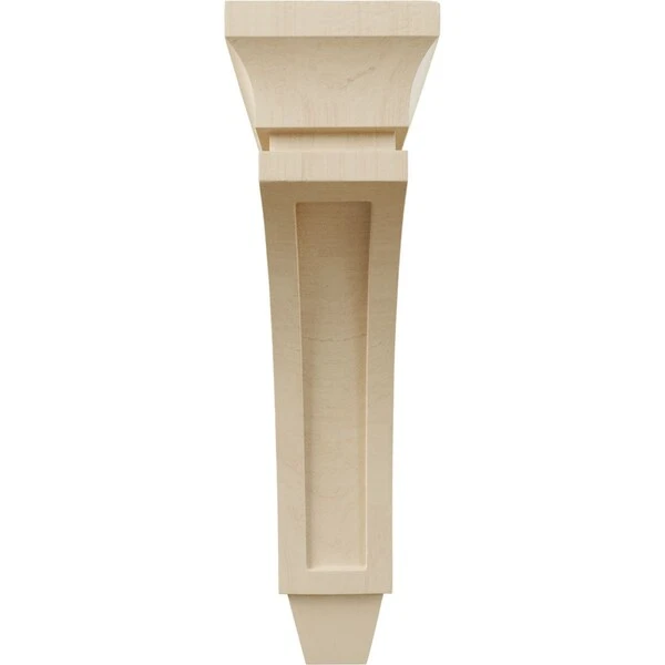5"W X 10"D X 18"H Extra Large Lucan Wood Corbel, Rubberwood 4 5"W X 10"D X 18"H Extra Large Lucan Wood Corbel, Rubberwood - Image 2