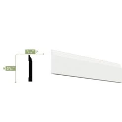LWM623 - 3 1/4"H X 1/2"P X 96"L Base Moulding, PVC -ZORO Materials Sale PCI20Enterprises20dba20Ekena20Millwork 1185590xx01xxf2a8d6