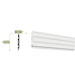 5 1/2"H X 3/8"P X 96"L Beaded Planking Moulding, PVC 11 5 1/2"H X 3/8"P X 96"L Beaded Planking Moulding, PVC -ZORO Materials Sale PCI20Enterprises20dba20Ekena20Millwork 1185655xx01xx1afee1