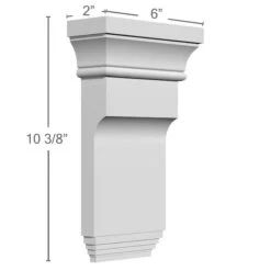 6"W X 2"D X 10 3/8"H Edwards Smooth Bracket -ZORO Materials Sale PCI20Enterprises20dba20Ekena20Millwork 1334679xx00xx3e5cf7