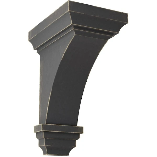 4"W X 4 3/4"D X 8"H Small Jefferson Wood Vintage Decor Corbel, Black 3 4"W X 4 3/4"D X 8"H Small Jefferson Wood Vintage Decor Corbel, Black