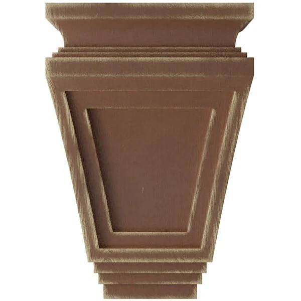 6"W X 4"D X 9"H Arts And Crafts Wood Vintage Decor Corbel, Weathered Brown 5 6"W X 4"D X 9"H Arts And Crafts Wood Vintage Decor Corbel, Weathered Brown - Image 3