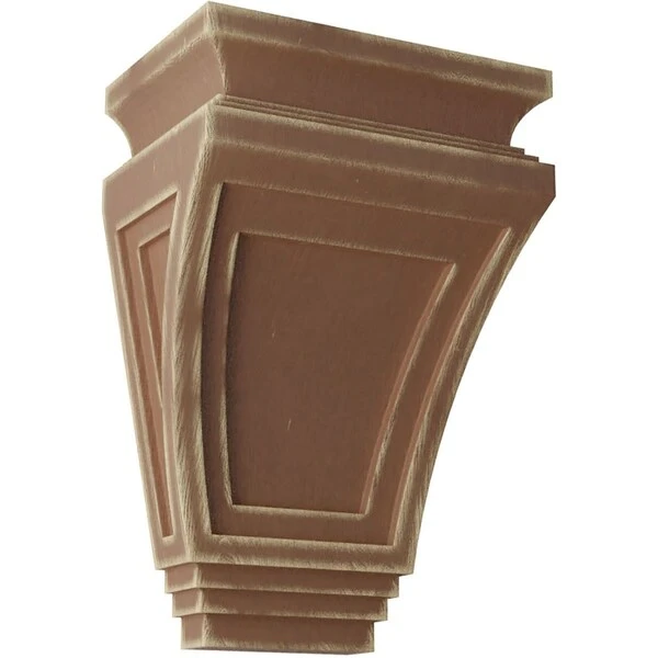 6"W X 4"D X 9"H Arts And Crafts Wood Vintage Decor Corbel, Weathered Brown 3 6"W X 4"D X 9"H Arts And Crafts Wood Vintage Decor Corbel, Weathered Brown