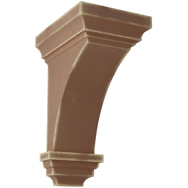 5"W X 5 3/4"D X 10"H Medium Jefferson Wood Vintage Decor Corbel, Weathered Brown 3 5"W X 5 3/4"D X 10"H Medium Jefferson Wood Vintage Decor Corbel, Weathered Brown