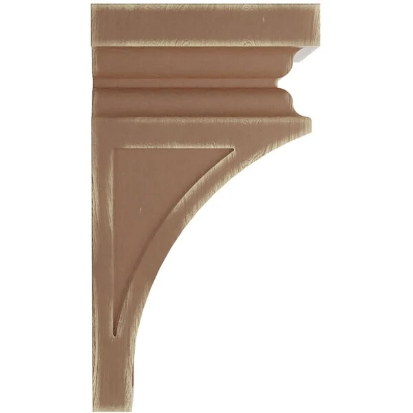 7"W X 7 3/4"D X 14"H Jumbo Nevio Wood Vintage Decor Corbel, Weathered Brown 5 7"W X 7 3/4"D X 14"H Jumbo Nevio Wood Vintage Decor Corbel, Weathered Brown - Image 3