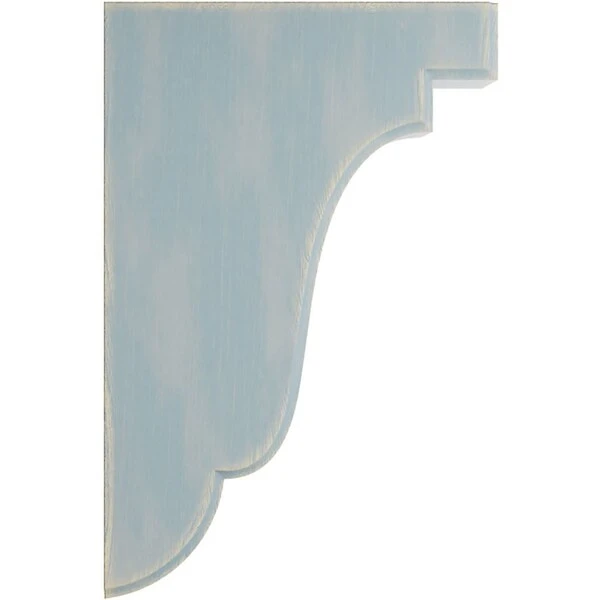 1 3/4"W X 5"D X 7 1/2"H Bedford Wood Vintage Decor Bracket, Driftwood Blue 5 1 3/4"W X 5"D X 7 1/2"H Bedford Wood Vintage Decor Bracket, Driftwood Blue - Image 3
