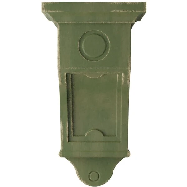 7 1/2"W X 7 1/2"D X 14"H Arts And Crafts Wood Vintage Decor Corbel, Restoration Green 5 7 1/2"W X 7 1/2"D X 14"H Arts And Crafts Wood Vintage Decor Corbel, Restoration Green - Image 3