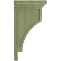 7 1/2"W X 7 1/2"D X 14"H Arts And Crafts Wood Vintage Decor Corbel, Restoration Green 6 7 1/2"W X 7 1/2"D X 14"H Arts And Crafts Wood Vintage Decor Corbel, Restoration Green -ZORO Materials Sale PCI20Enterprises20dba20Ekena20Millwork 1338002xx02xx584b93