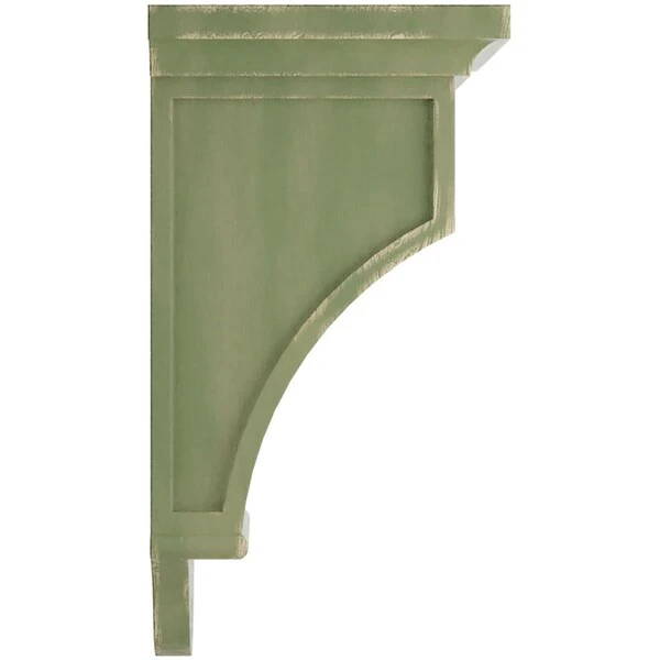 7 1/2"W X 7 1/2"D X 14"H Arts And Crafts Wood Vintage Decor Corbel, Restoration Green 4 7 1/2"W X 7 1/2"D X 14"H Arts And Crafts Wood Vintage Decor Corbel, Restoration Green - Image 2