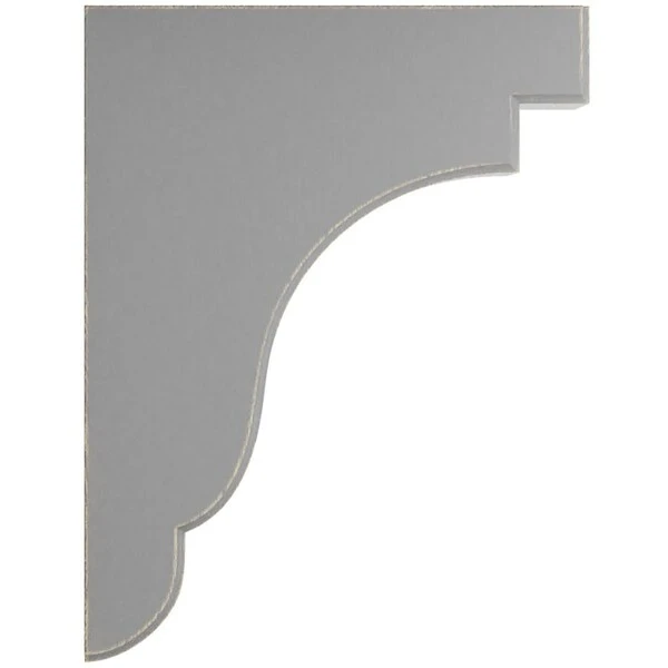 1 3/4"W X 8 1/2"D X 11"H Bedford Wood Vintage Decor Bracket, Pebble Grey 5 1 3/4"W X 8 1/2"D X 11"H Bedford Wood Vintage Decor Bracket, Pebble Grey - Image 3