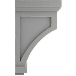4 1/4"W X 4 1/4"D X 7"H Fluted Wood Vintage Decor Corbel, Pebble Grey 7 4 1/4"W X 4 1/4"D X 7"H Fluted Wood Vintage Decor Corbel, Pebble Grey -ZORO Materials Sale PCI20Enterprises20dba20Ekena20Millwork 1338215xx02xx5bafb4