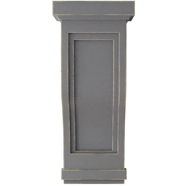 7 1/2"W X 8"D X 17"H Traditional Recessed Wood Vintage Decor Corbel, Pebble Grey 4 7 1/2"W X 8"D X 17"H Traditional Recessed Wood Vintage Decor Corbel, Pebble Grey - Image 2
