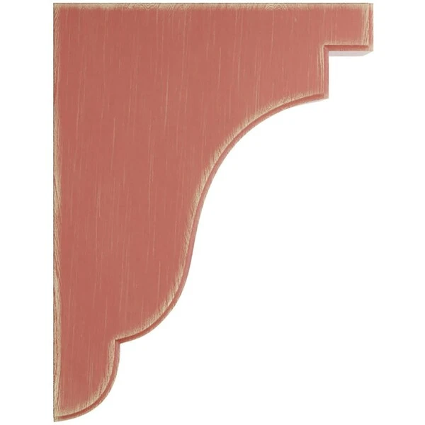 1 3/4"W X 7 1/4"D X 9 1/2"H Bedford Wood Vintage Decor Bracket, Salvage Red 4 1 3/4"W X 7 1/4"D X 9 1/2"H Bedford Wood Vintage Decor Bracket, Salvage Red - Image 2