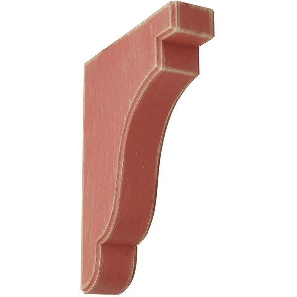 1 3/4"W X 7 1/4"D X 9 1/2"H Bedford Wood Vintage Decor Bracket, Salvage Red 3 1 3/4"W X 7 1/4"D X 9 1/2"H Bedford Wood Vintage Decor Bracket, Salvage Red