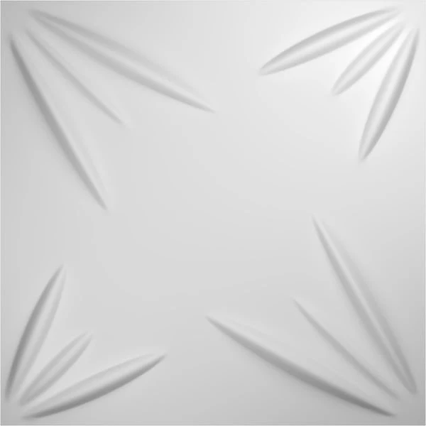 Inula EnduraWall Decorative 3D Wall Panel, White, 19 5/8"W X 19 5/8"H 3 Inula EnduraWall Decorative 3D Wall Panel, White, 19 5/8"W X 19 5/8"H