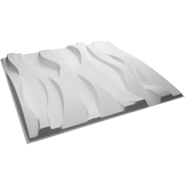 Riverbank EnduraWall Decorative 3D Wall Panel, White, 19 5/8"W X 19 5/8"H 8 Riverbank EnduraWall Decorative 3D Wall Panel, White, 19 5/8"W X 19 5/8"H - Image 6