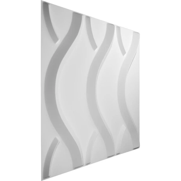 Nexus EnduraWall Decorative 3D Wall Panel, White, 19 5/8"W X 19 5/8"H 8 Nexus EnduraWall Decorative 3D Wall Panel, White, 19 5/8"W X 19 5/8"H - Image 6