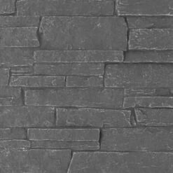 9"W X 8"H Acadia Ledge Stacked Stone, StoneWall Faux Stone Siding Panel, Slate Gray