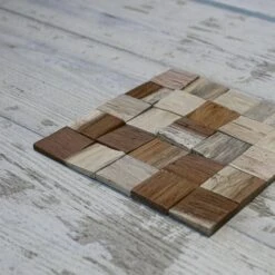 Heritage Boat Wood Mosaic Wall Tile, Natural Finish, 11 7/8"W X 11 7/8"H X 1/2"P -ZORO Materials Sale PCI20Enterprises20dba20Ekena20Millwork 1348433xx02xxa8f560