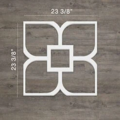 Large Olivia Decorative Fretwork Wall Panels In Architectural Grade PVC, 23 3/8"W X 23 3/8"H X 3/8"T 11 Large Olivia Decorative Fretwork Wall Panels In Architectural Grade PVC, 23 3/8"W X 23 3/8"H X 3/8"T -ZORO Materials Sale PCI20Enterprises20dba20Ekena20Millwork 1358941xx00xx0da724