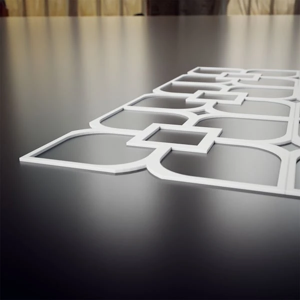 Large Olivia Decorative Fretwork Wall Panels In Architectural Grade PVC, 23 3/8"W X 23 3/8"H X 3/8"T 7 Large Olivia Decorative Fretwork Wall Panels In Architectural Grade PVC, 23 3/8"W X 23 3/8"H X 3/8"T - Image 5