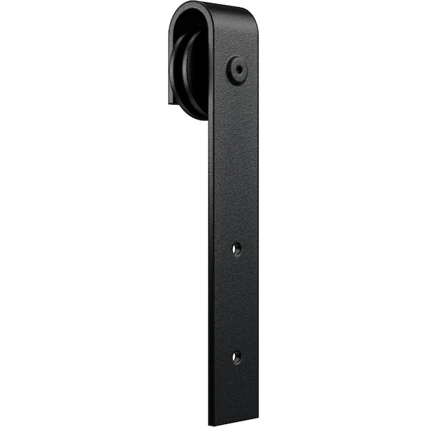 Premium J-Strap Roller Hanger W/ Bolts For Barn Door For 2 1/4" Doors, Matte Black 4 Premium J-Strap Roller Hanger W/ Bolts For Barn Door For 2 1/4" Doors, Matte Black - Image 2