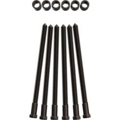 Premium 1 1/4" Barn Door Flat Track Extension Hardware For 1 3/4" Door, Bronze Texture