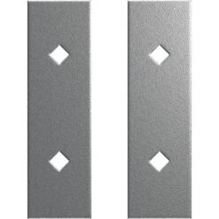 Premium Barn Door Hollow Core Plates (set Of 2), Silver Metallic 9 Premium Barn Door Hollow Core Plates (set Of 2), Silver Metallic -ZORO Materials Sale PCI20Enterprises20dba20Ekena20Millwork 1361140xx03xx4389eb
