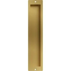 Premium 12" Flush Pull For Barn Doors 3/4" Thick Or Greater, Jacob's Gold