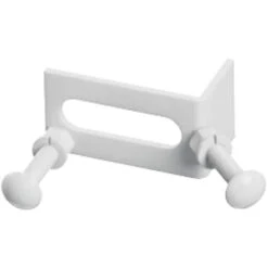 Premium Barn Door Corner Converging Bracket, Rocket White