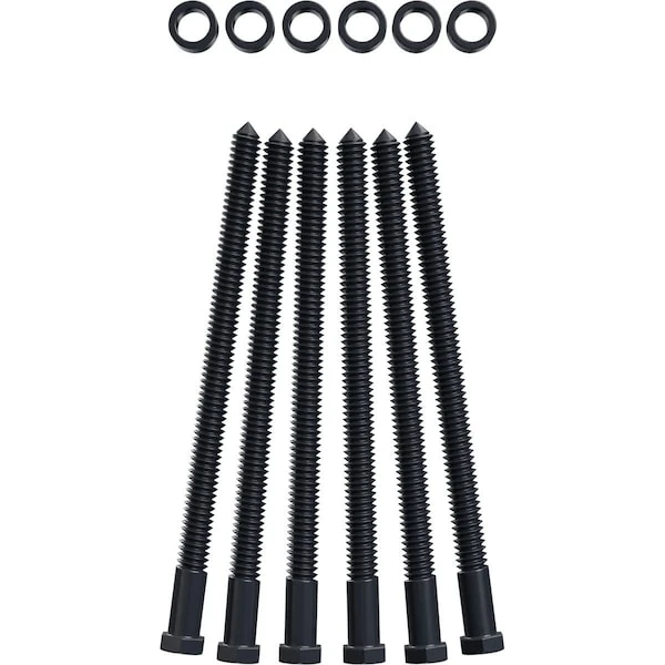 Premium 1/2" Barn Door Flat Track Extension Hardware For 1 3/4" Door, Dark Gray 3 Premium 1/2" Barn Door Flat Track Extension Hardware For 1 3/4" Door, Dark Gray