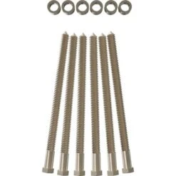 Premium 7/8" Barn Door Flat Track Extension Hardware For 1 3/4" Door, White Bronze