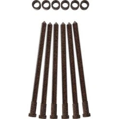 Premium 7/8" Barn Door Flat Track Extension Hardware For 1 3/8" Door, Copper Vein