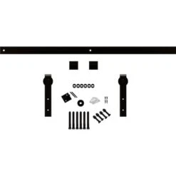 Premium J-Strap Barn Door Hardware Set W/ 8' Track For 1 3/4" Doors, Arch Bronze -ZORO Materials Sale PCI20Enterprises20dba20Ekena20Millwork 1448597xx01xx64bd54 2