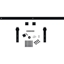Premium J-Strap Barn Door Hardware Set W/ 8' Track For 2 1/4" Doors, Dark Gray -ZORO Materials Sale PCI20Enterprises20dba20Ekena20Millwork 1448603xx01xx484ecf 2