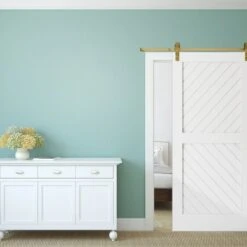 Premium J-Strap Barn Door Hardware Set W/ 8' Track For 2 1/4" Doors, Jacob's Gold 11 Premium J-Strap Barn Door Hardware Set W/ 8' Track For 2 1/4" Doors, Jacob's Gold -ZORO Materials Sale PCI20Enterprises20dba20Ekena20Millwork 1448605xx09xx244a04 1