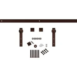 Premium J-Strap Barn Door Hardware Set W/ 4' Track For 1 3/8" Doors, Rustic Brown 10 Premium J-Strap Barn Door Hardware Set W/ 4' Track For 1 3/8" Doors, Rustic Brown -ZORO Materials Sale PCI20Enterprises20dba20Ekena20Millwork 1448608xx01xx434b72 1