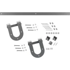 Premium Horseshoe Barn Door Hardware Set W/ 6' Track For 1 3/4" Doors, PC Chrome -ZORO Materials Sale PCI20Enterprises20dba20Ekena20Millwork 1448631xx01xxe1d993