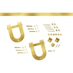 Premium Horseshoe Barn Door Hardware Set W/ 6' Track For 2 1/4" Doors, Jacob's Gold -ZORO Materials Sale PCI20Enterprises20dba20Ekena20Millwork 1448635xx01xx634273
