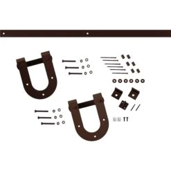Premium Horseshoe Barn Door Hardware Set W/ 8' Track For 2 1/4" Doors, Rustic Brown 11 Premium Horseshoe Barn Door Hardware Set W/ 8' Track For 2 1/4" Doors, Rustic Brown -ZORO Materials Sale PCI20Enterprises20dba20Ekena20Millwork 1448637xx01xx47e65b 1