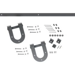 Premium Horseshoe Barn Door Hardware Set W/ 6' Track For 1 3/4" Doors, Silver Metallic -ZORO Materials Sale PCI20Enterprises20dba20Ekena20Millwork 1448640xx05xxe75369 2