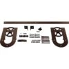 Premium Wagon Wheel Horseshoe Barn Door Hardware Set W/ 4' Track For 1 3/4" Doors, Rustic Brown -ZORO Materials Sale PCI20Enterprises20dba20Ekena20Millwork 1449581xxe21d46 1