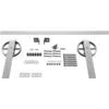 Premium Wagon Wheel Strap Barn Door Hardware Set W/ 5' 4" Track For 2 1/4" Doors, PC Chrome 2 Premium Wagon Wheel Strap Barn Door Hardware Set W/ 5' 4" Track For 2 1/4" Doors, PC Chrome -ZORO Materials Sale PCI20Enterprises20dba20Ekena20Millwork 1449717xxc15b2c 3