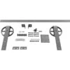 Premium Wagon Wheel Strap Barn Door Hardware Set W/ 6' Track For 2 1/4" Doors, Flint Gray -ZORO Materials Sale PCI20Enterprises20dba20Ekena20Millwork 1449843xxe00364 4