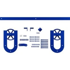 Premium Wagon Wheel Horseshoe Barn Door Hardware Set W/ 4' Track For 2 1/4" Doors, Blue Ribbon 10 Premium Wagon Wheel Horseshoe Barn Door Hardware Set W/ 4' Track For 2 1/4" Doors, Blue Ribbon -ZORO Materials Sale PCI20Enterprises20dba20Ekena20Millwork 1449863xx01xx26c290 5