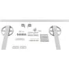 Premium Wagon Wheel Strap Barn Door Hardware Set W/ 5' Track For 1 3/8" Doors, Rocket White -ZORO Materials Sale PCI20Enterprises20dba20Ekena20Millwork 1450275xx3951e6 5