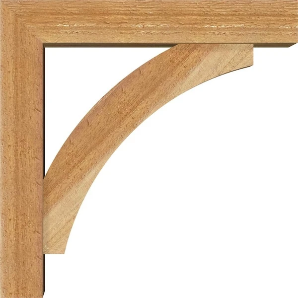Thorton Block Rough Sawn Bracket W/ Offset Brace, Western Red Cedar, 4"W X 14"D X 14"H 6 Thorton Block Rough Sawn Bracket W/ Offset Brace, Western Red Cedar, 4"W X 14"D X 14"H - Image 4