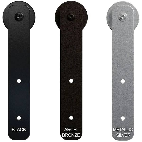 Economy Straight Strap Barn Door Hardware Set & Silent Rollers For 1 3/8" To 1 3/4" Doors 4 Economy Straight Strap Barn Door Hardware Set & Silent Rollers For 1 3/8" To 1 3/4" Doors - Image 2