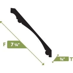 CM725 - 7 1/4"F X 3/4"T X 144"L Crown Flexible Moulding 7 CM725 - 7 1/4"F X 3/4"T X 144"L Crown Flexible Moulding -ZORO Materials Sale PCI20Enterprises20dba20Ekena20Millwork 1492292xx00xx962d60